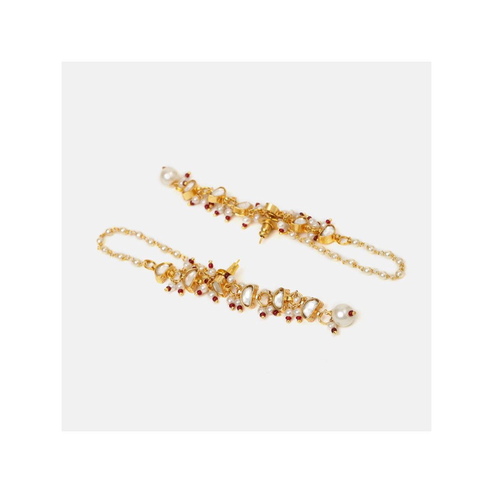 Ruby Raang Studio Rose Mist Pearl Earrings
