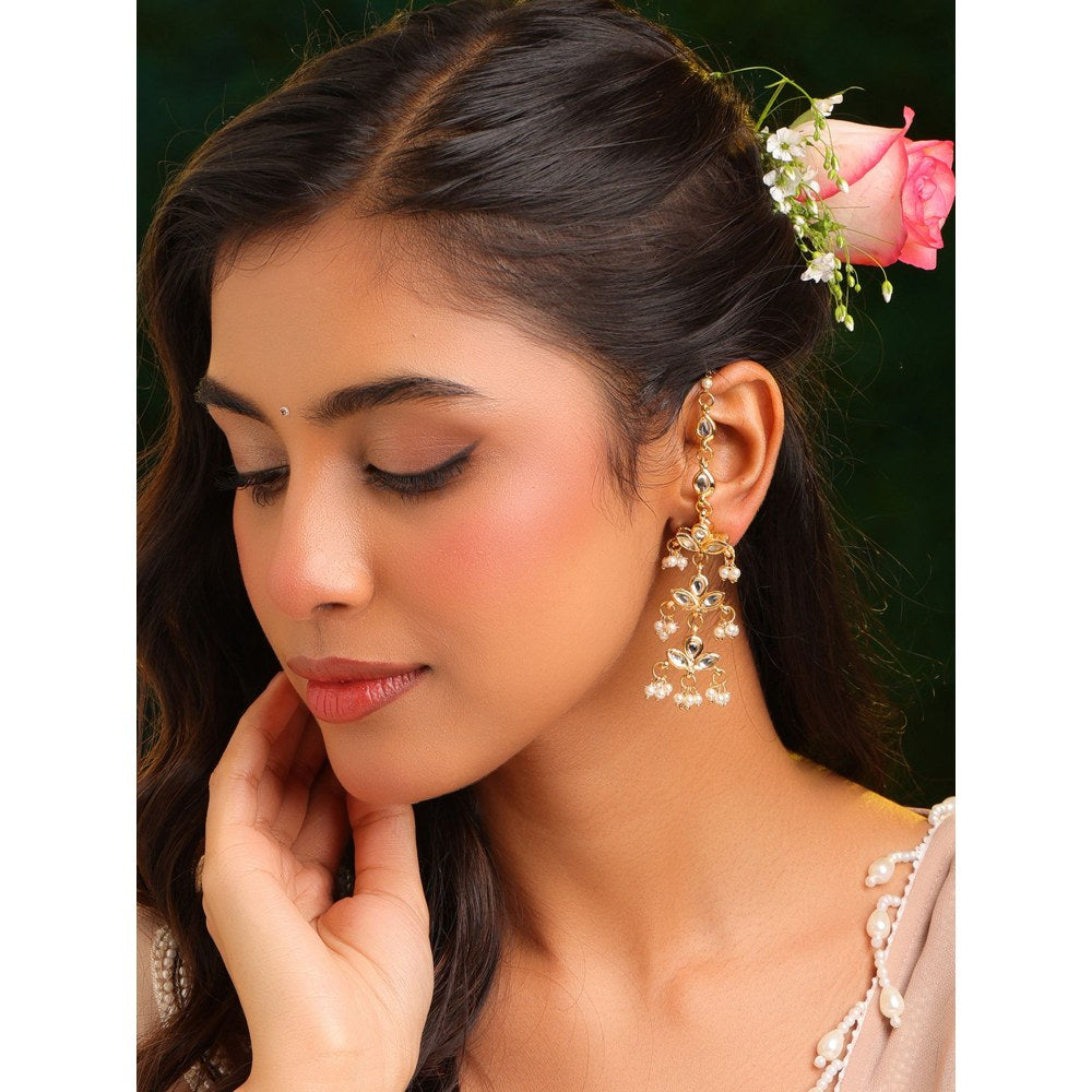 Ruby Raang Studio Chandani Moti Earrings