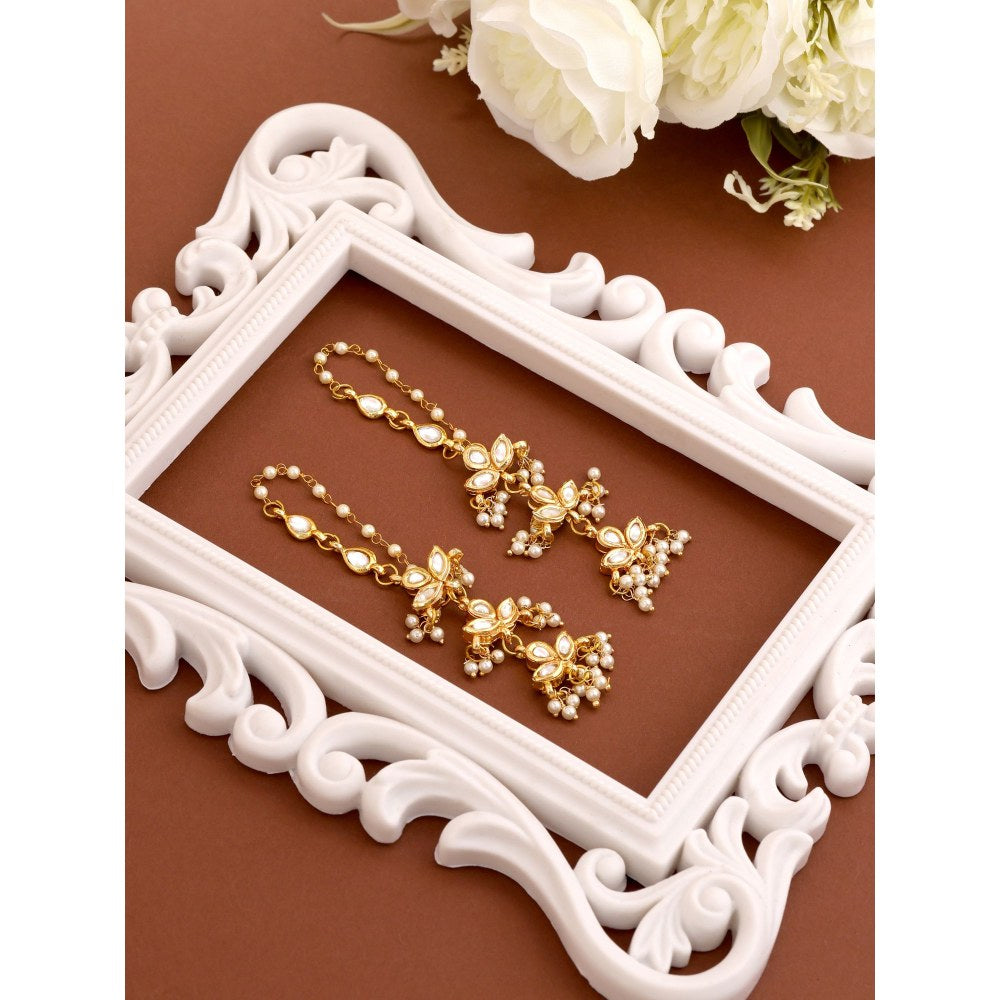 Ruby Raang Studio Chandani Moti Earrings