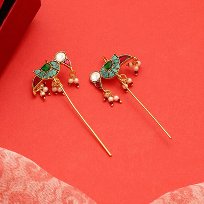 Ruby Raang Studio Multi-Color Kundan Ear Cuff