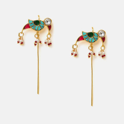 Ruby Raang Studio Multi-Color Kundan Ear Cuff