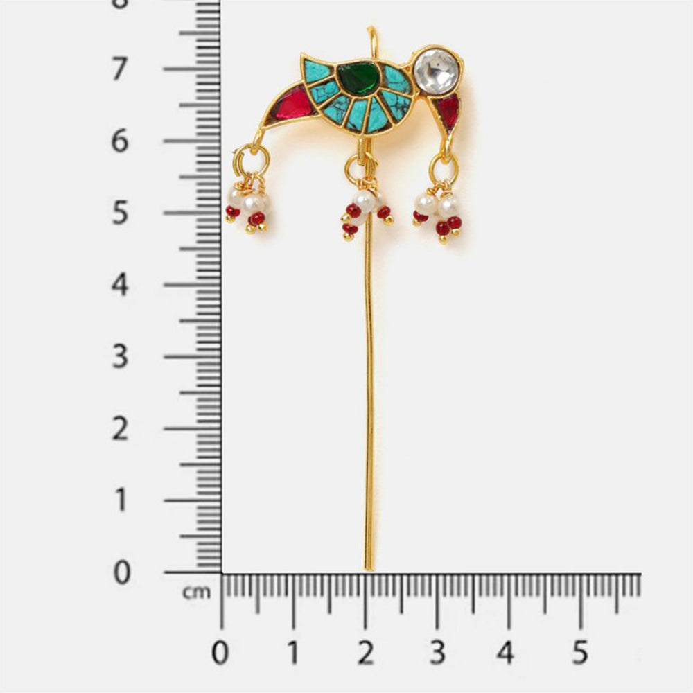 Ruby Raang Studio Multi-Color Kundan Ear Cuff