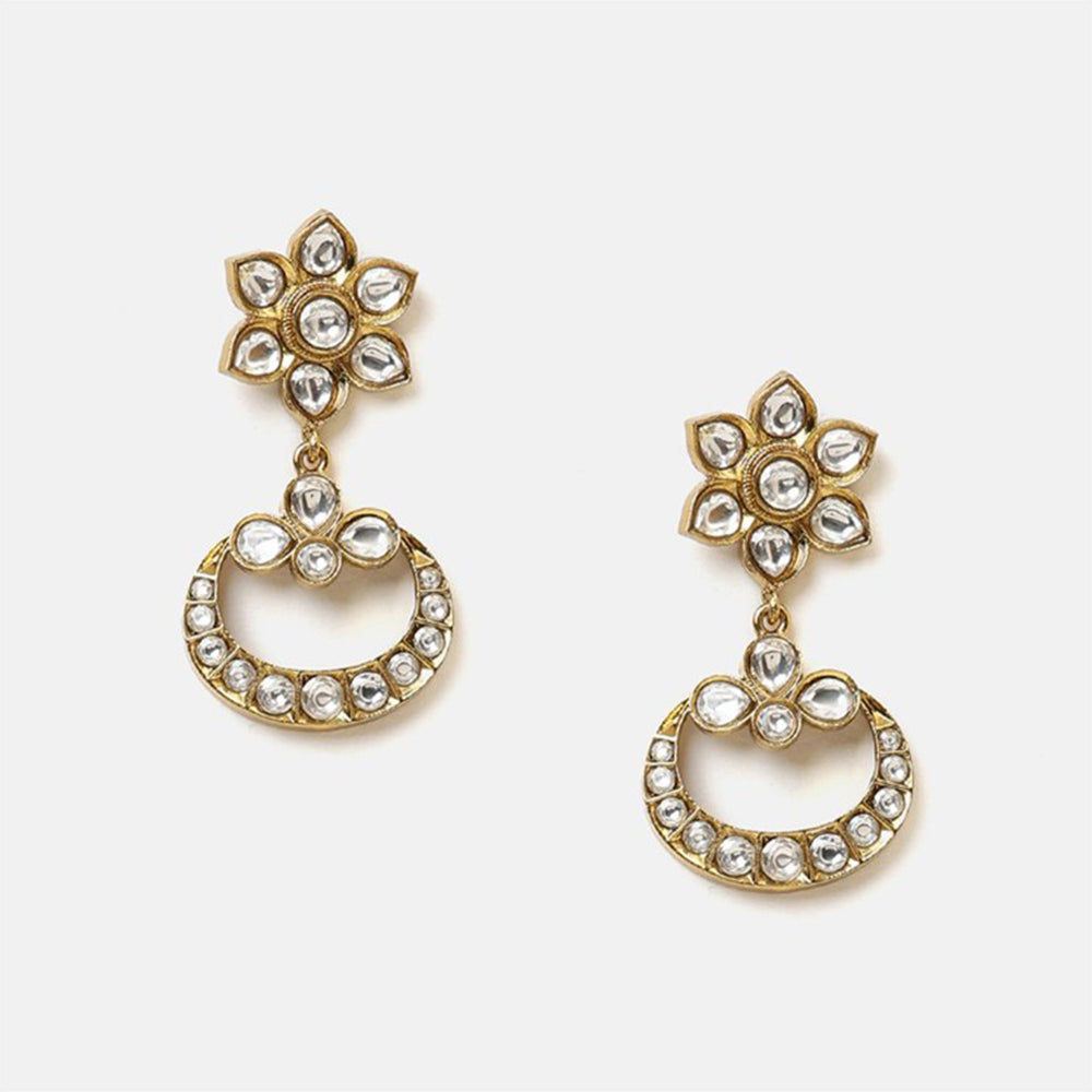 Ruby Raang Studio Chandni Kundan Necklace with Earrings