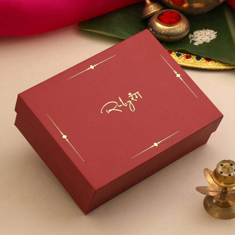 Ruby Raang Studio Kundan Emerald Bloom Kundan Necklace with Earrings