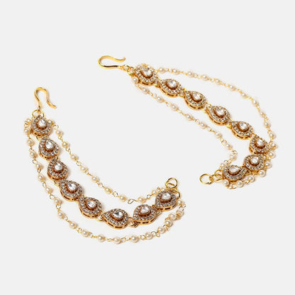 Ruby Raang Studio Gold Plated Ear Chain
