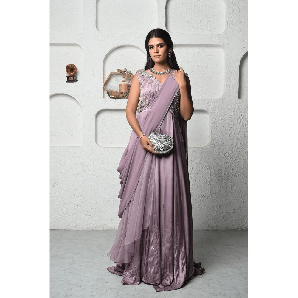 Ruhm Glistening Lilac Gown