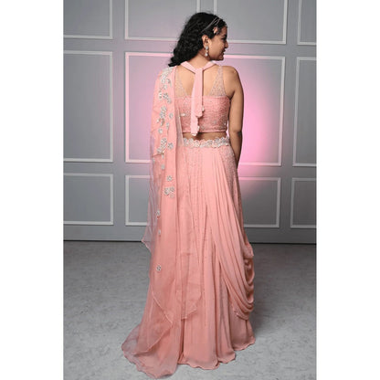 Ruhm Blush Silk Elegance Gown