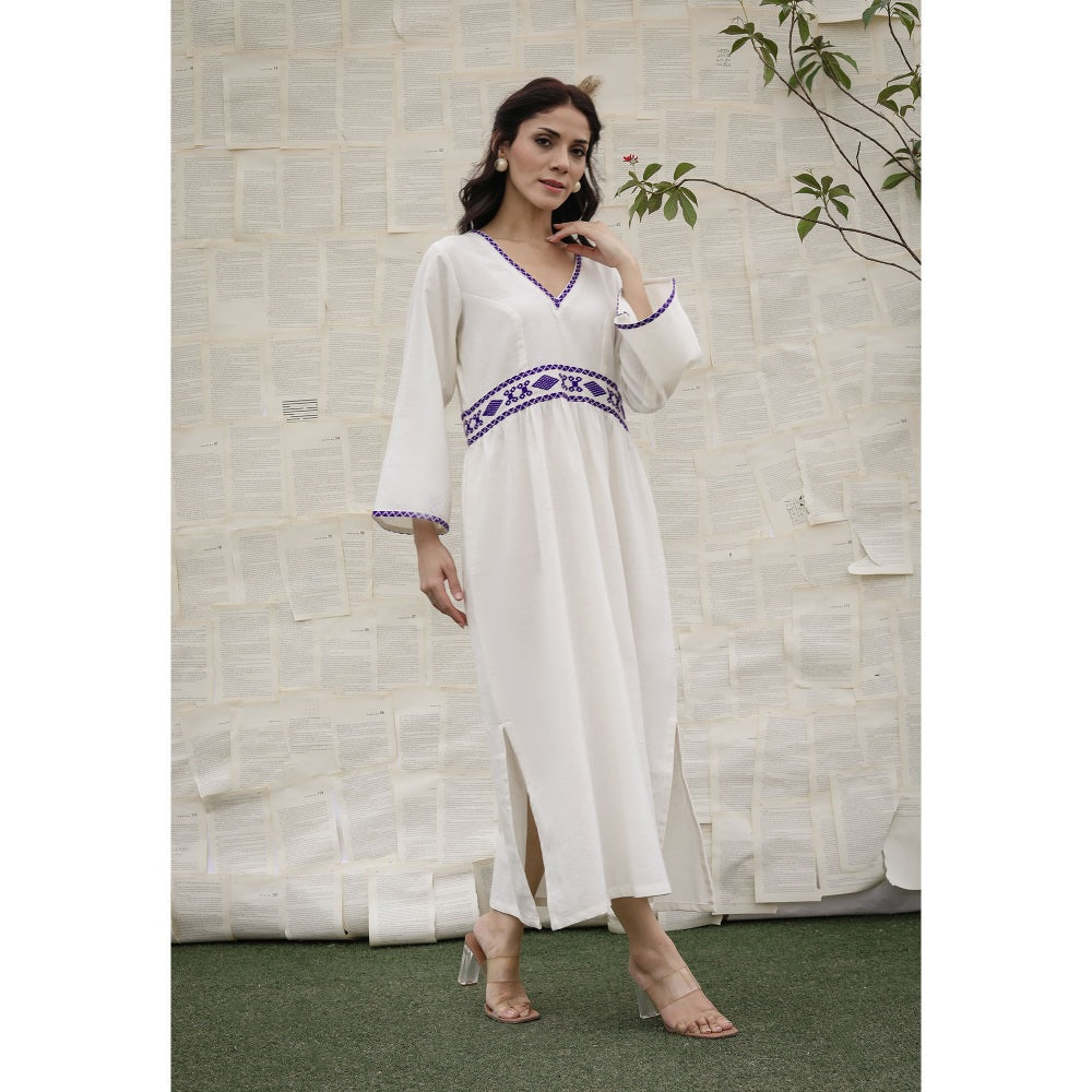 Ruhm White Gulmohar Dress