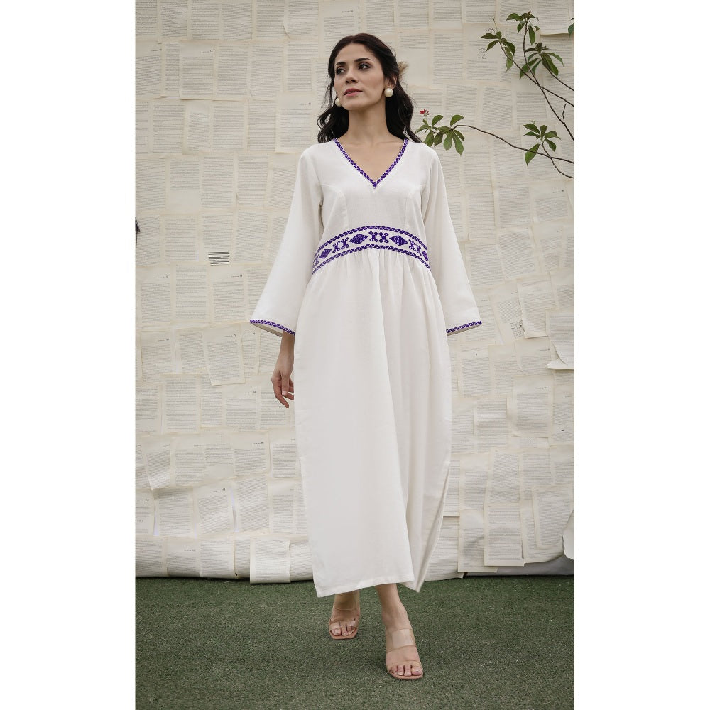 Ruhm White Gulmohar Dress