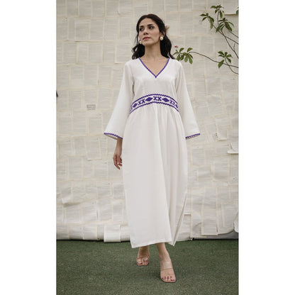Ruhm White Gulmohar Dress