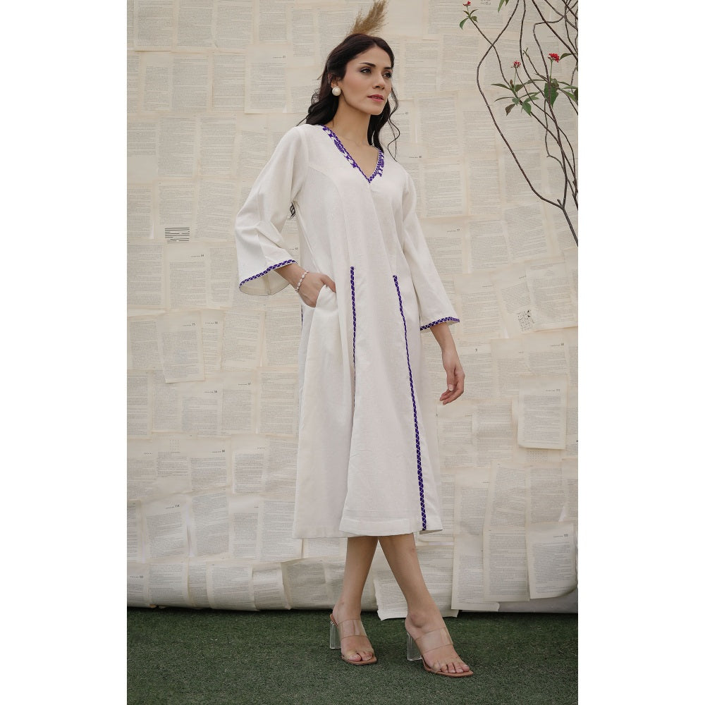 Ruhm White Adara Dress