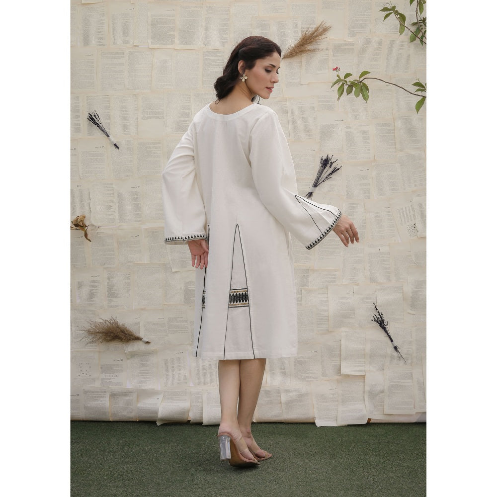 Ruhm Off White Arely Dress