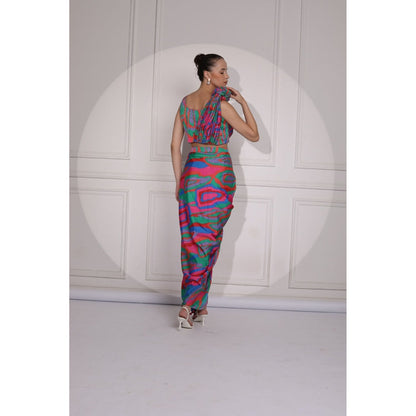 Ruhm Multi-Colour Women Co-Ord (Set of 2)