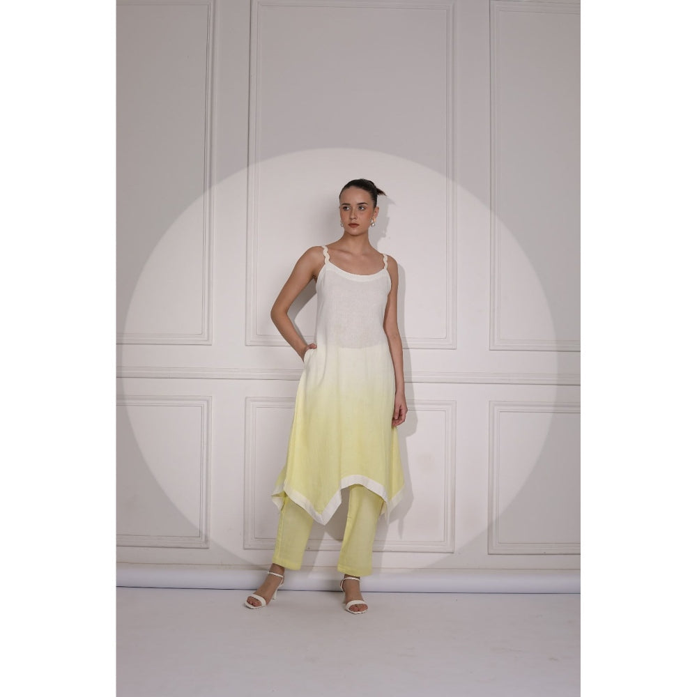 Ruhm White Women Kurta with Pant (Set of 2)