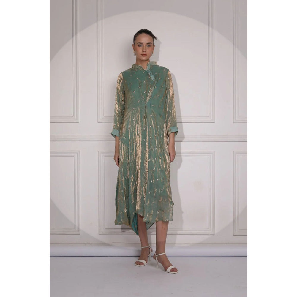 Ruhm Celadon Long Dress for Card Parties