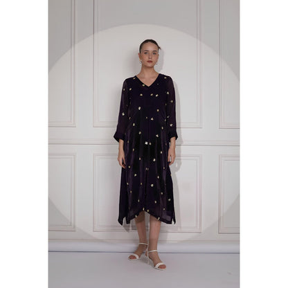 Ruhm Pure Khadi Midi Dress with Noodle Straps