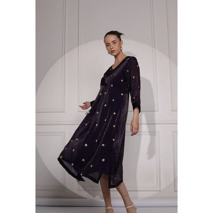 Ruhm Pure Khadi Midi Dress with Noodle Straps