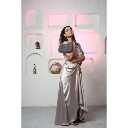 Ruhm Enchanted Elegance Satin Cocktail Dress