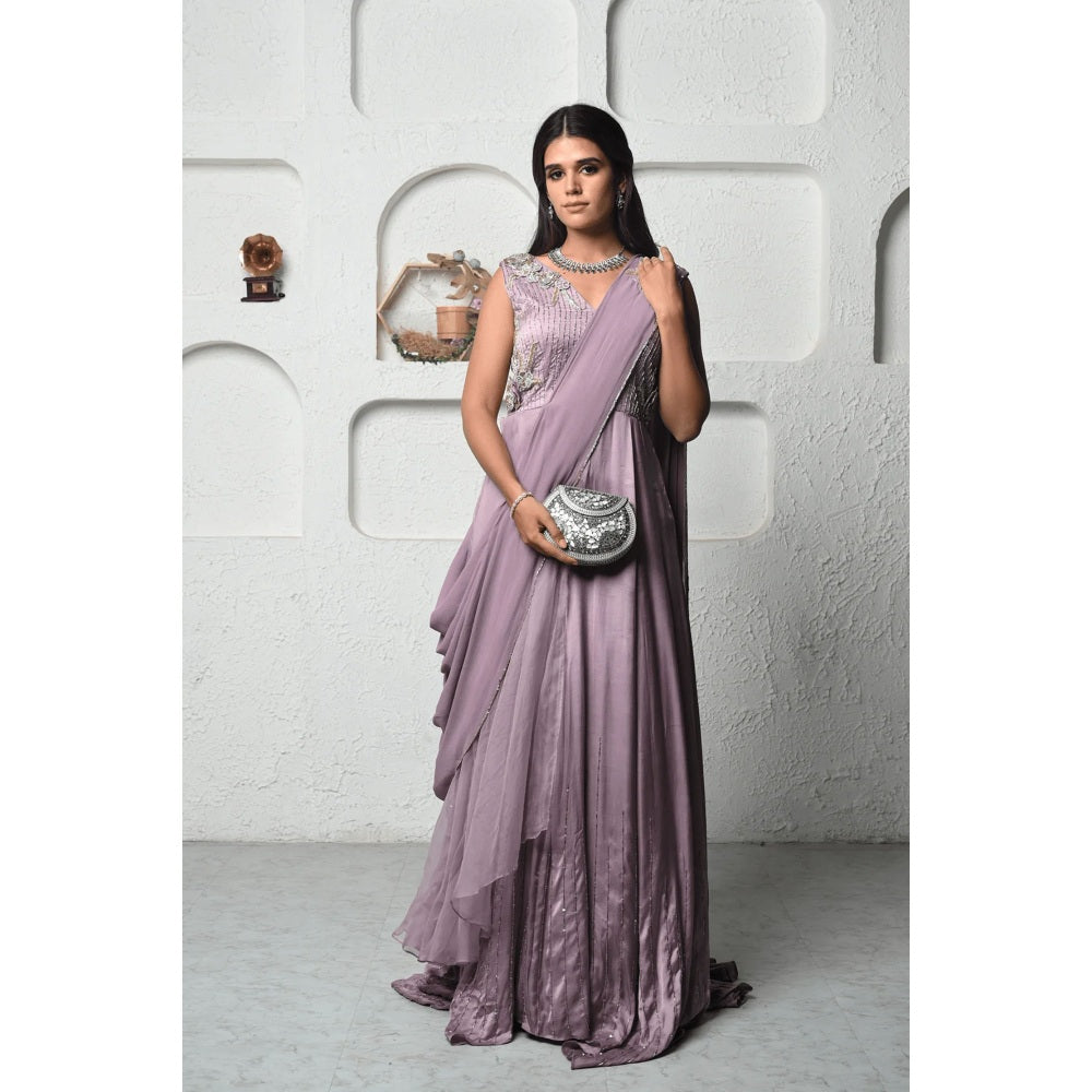 Ruhm Glistening Start Rail Gown