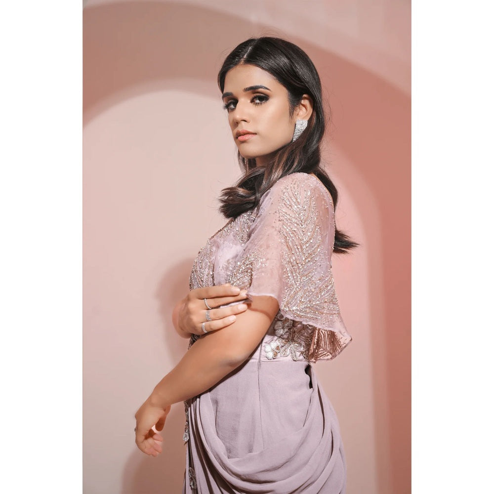 Ruhm Glistening Lilac Gown