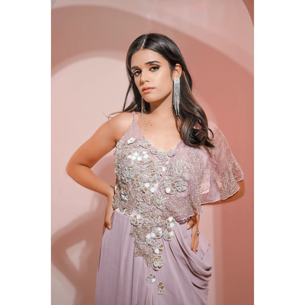 Ruhm Glistening Lilac Gown