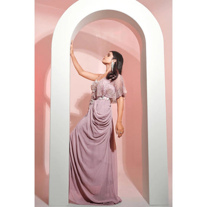 Ruhm Glistening Lilac Gown