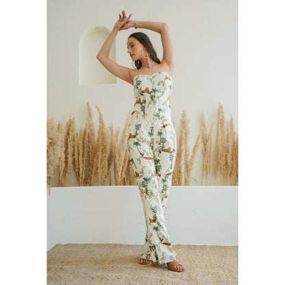 Ruhm White Nature Stroll Co-Ord (Set of 2)