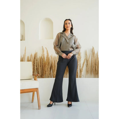 Ruhm Green Nature's Muse Bustier with Top and Pant (Set of 3)