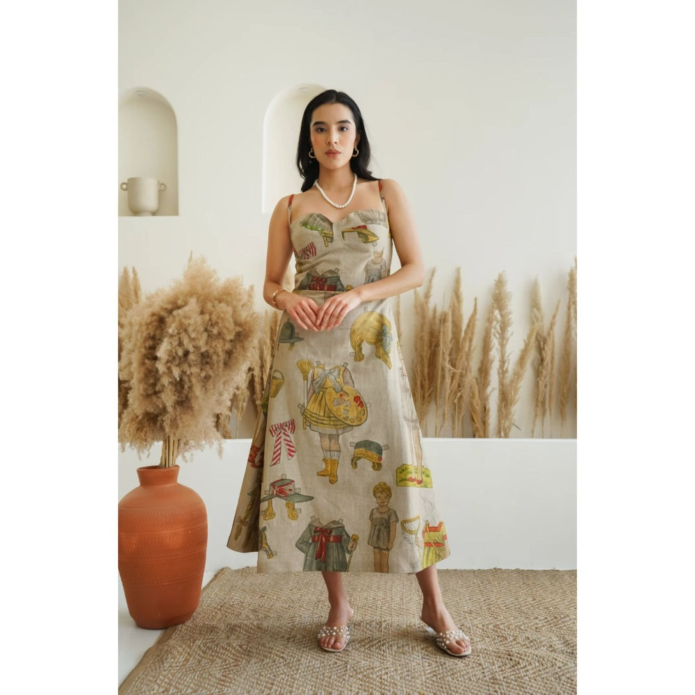 Ruhm Green Retro Darling Dress