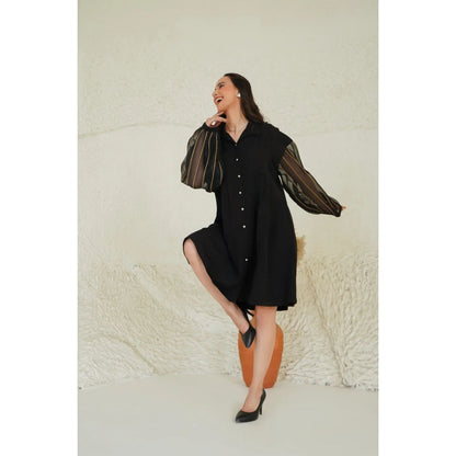 Ruhm Black Night Whisper Dress