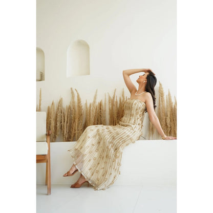 Ruhm Beige Pure Threads Dress