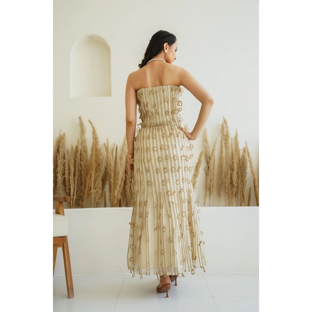 Ruhm Beige Pure Threads Dress