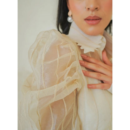 Ruhm Ivory Cloud Thread Shirt