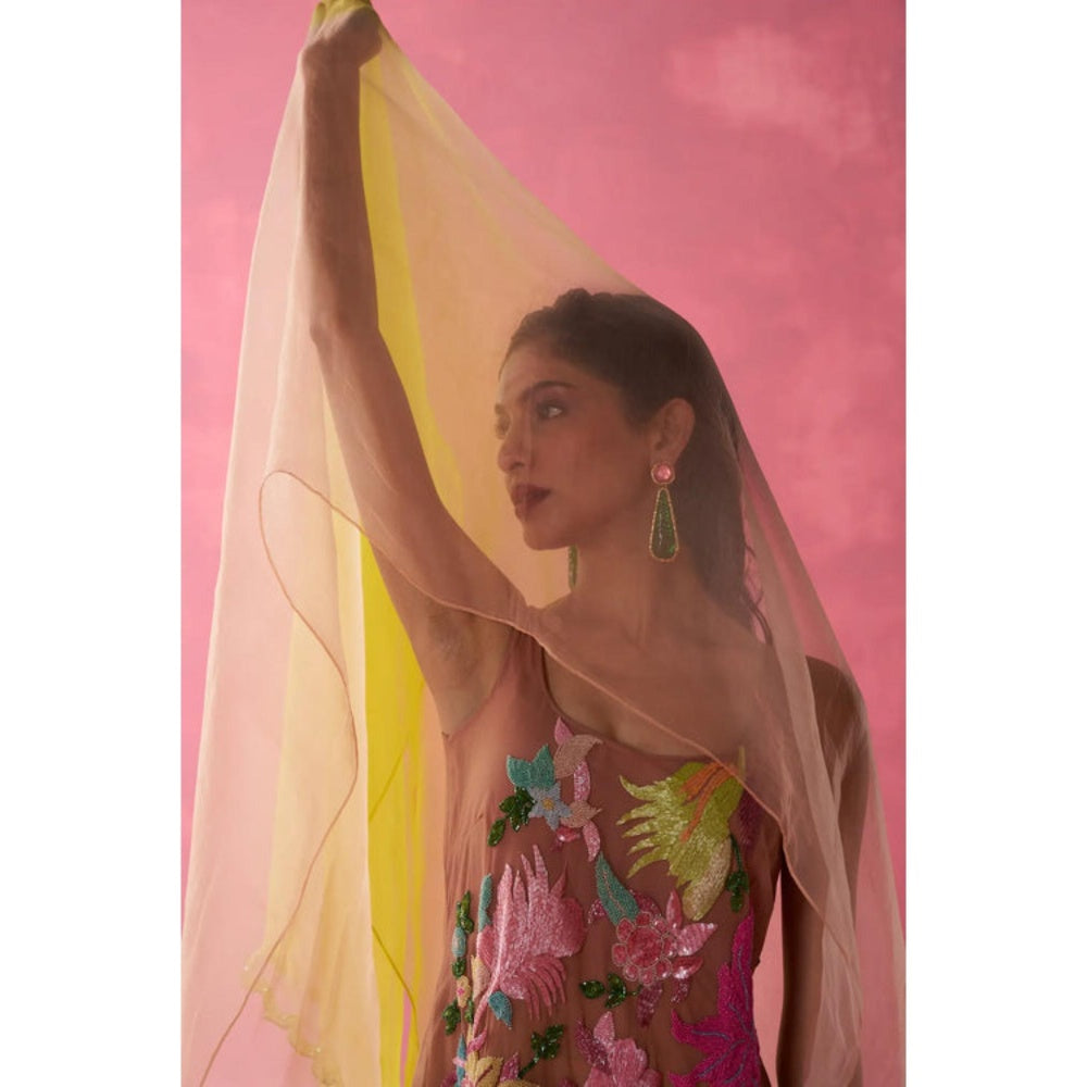 Rukinder Kumar Sunshine Dream Kurta with Sharara and Dupatta