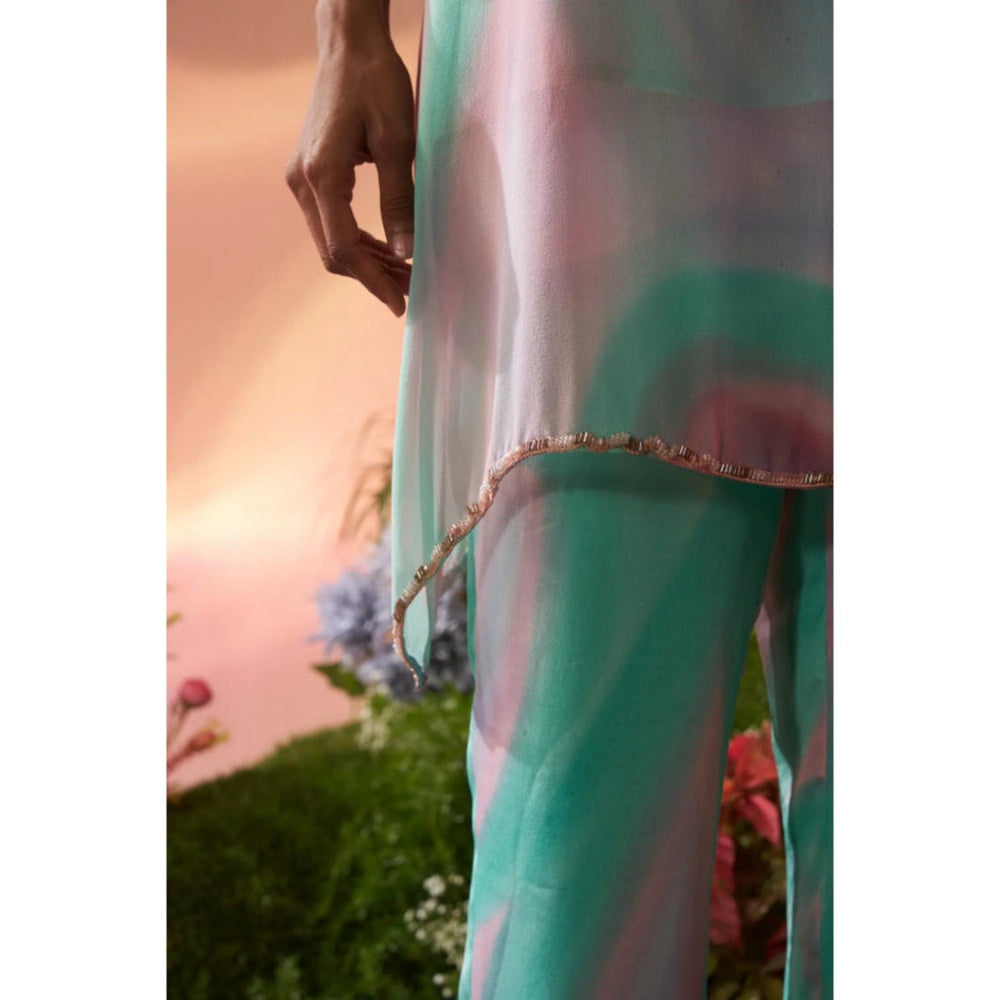 Rukinder Kumar Dye Print Kurta with Pant