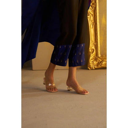 Rukinder Kumar Ombre Kanjivaram Bralette with Cape and Pant