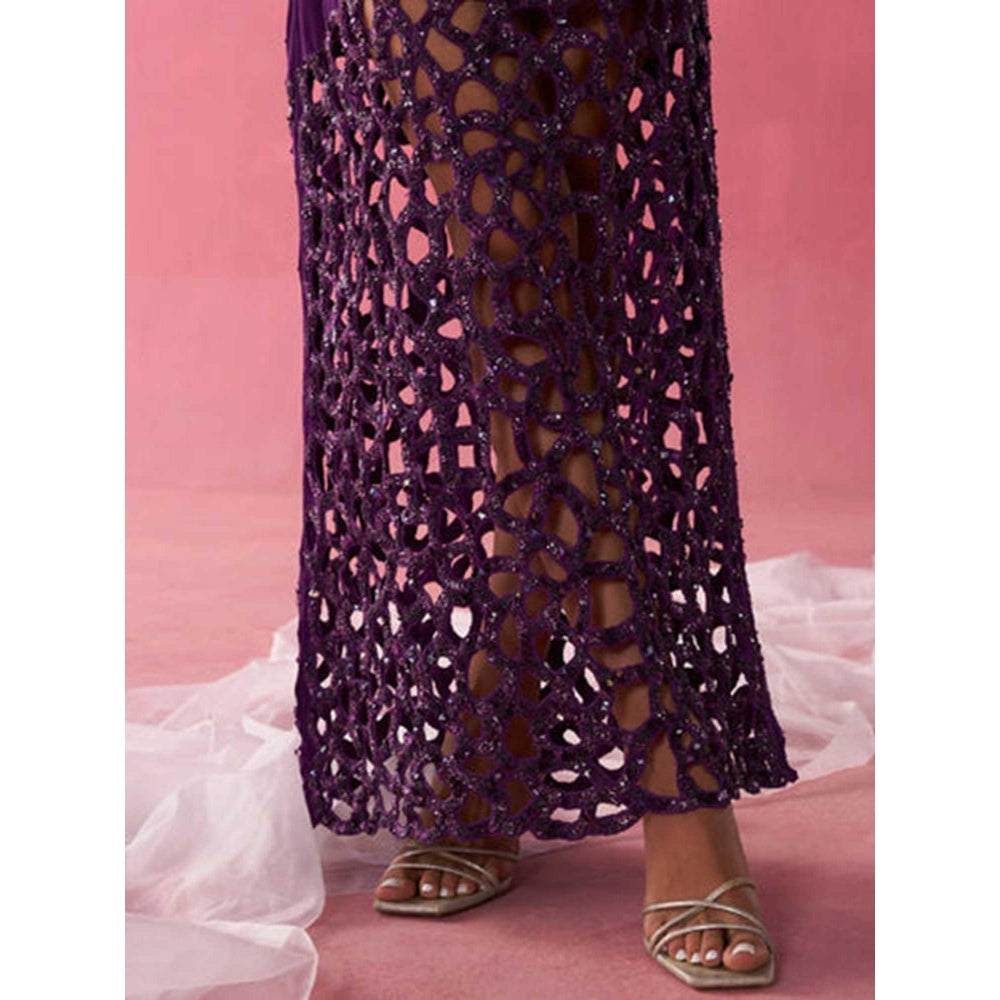 Rukinder Kumar Twilight Sequins Stunner Maxi Dress