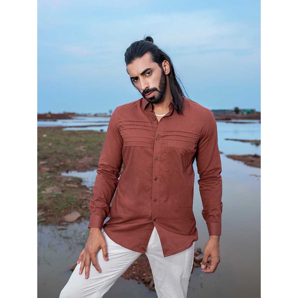 Runit Gupta Men Rust Must Shirt