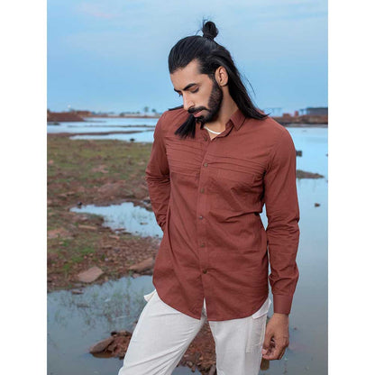 Runit Gupta Men Rust Must Shirt
