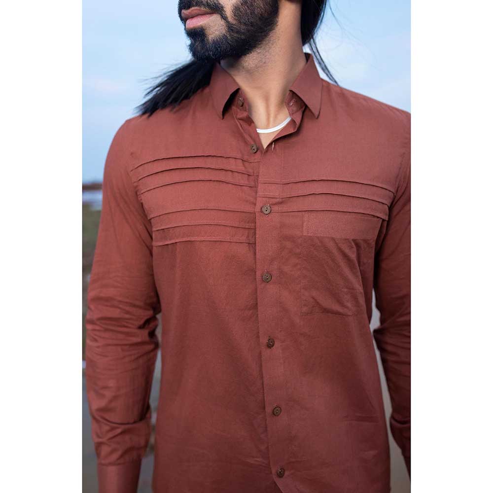 Runit Gupta Men Rust Must Shirt