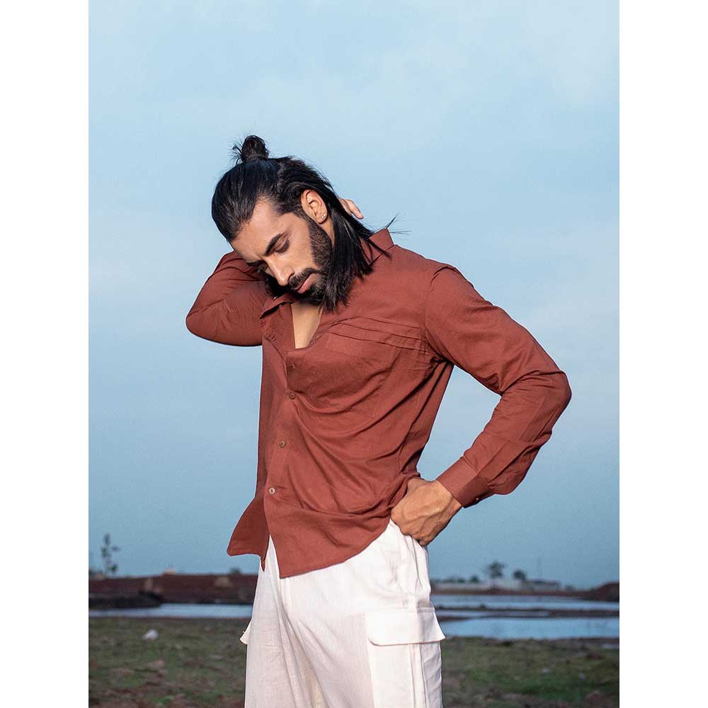 Runit Gupta Men Rust Must Shirt