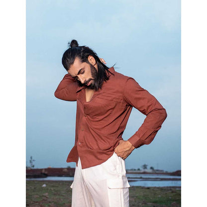 Runit Gupta Men Rust Must Shirt