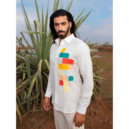 Runit Gupta Men Fab Fringes Shirt
