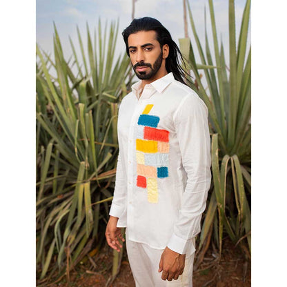 Runit Gupta Men Fab Fringes Shirt