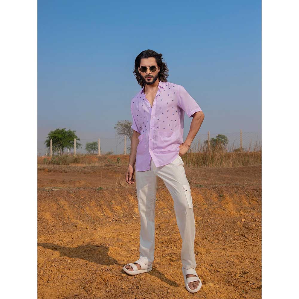 Runit Gupta Men Lilac Eye Shirt