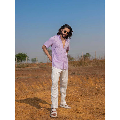 Runit Gupta Men Lilac Eye Shirt