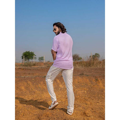 Runit Gupta Men Lilac Eye Shirt
