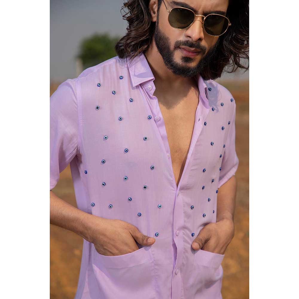 Runit Gupta Men Lilac Eye Shirt