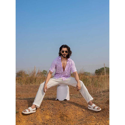 Runit Gupta Men Lilac Eye Shirt