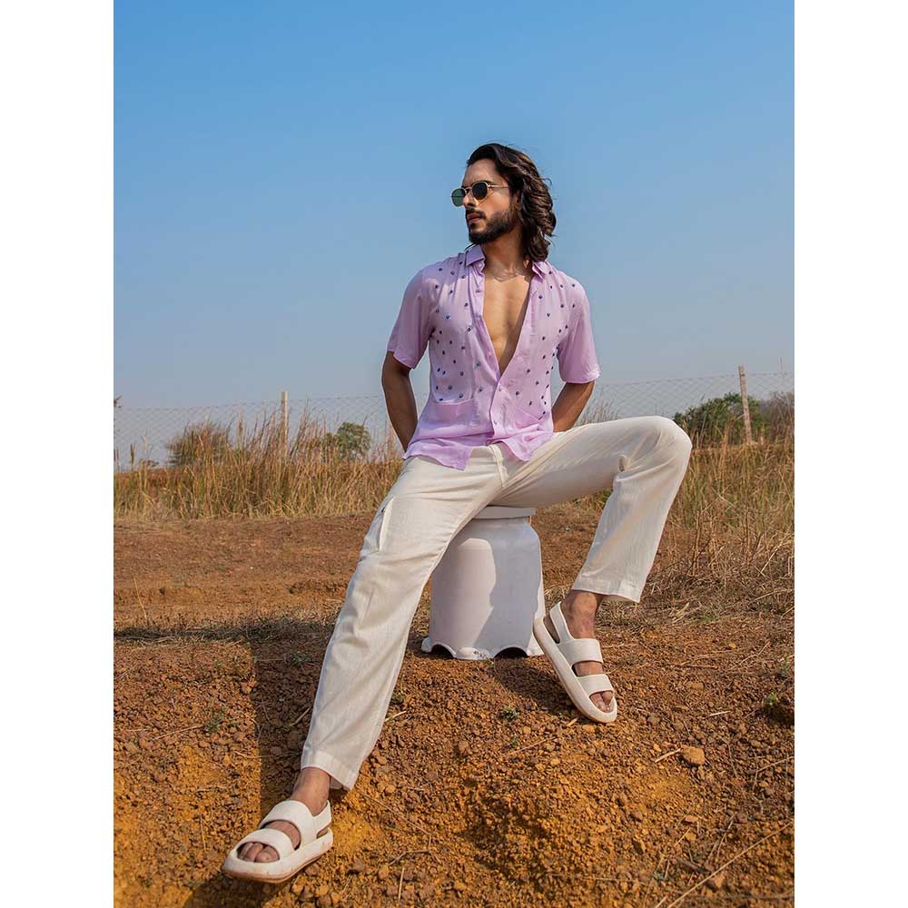 Runit Gupta Men Lilac Eye Shirt